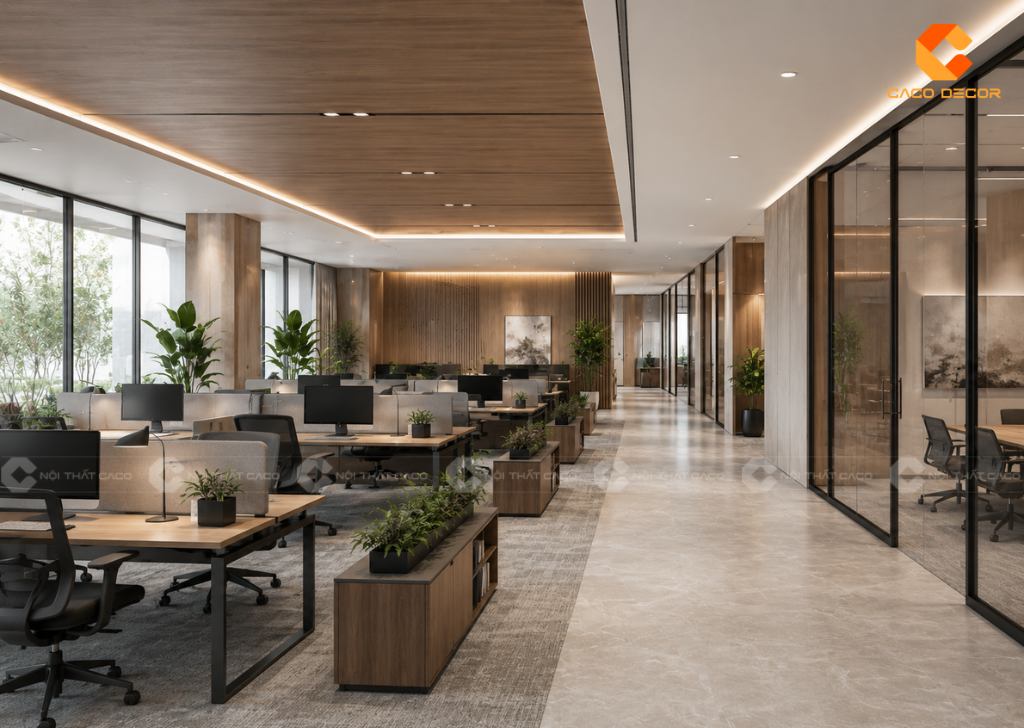 Thiết kế văn phòng không gian mở chuyên nghiệp