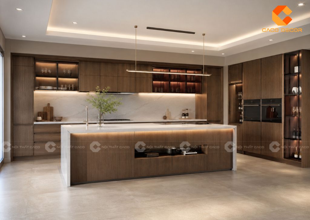 Mẫu Tủ Bếp Gỗ Đẹp Hiện Đại, Bền Đẹp Theo Xu Hướng 18