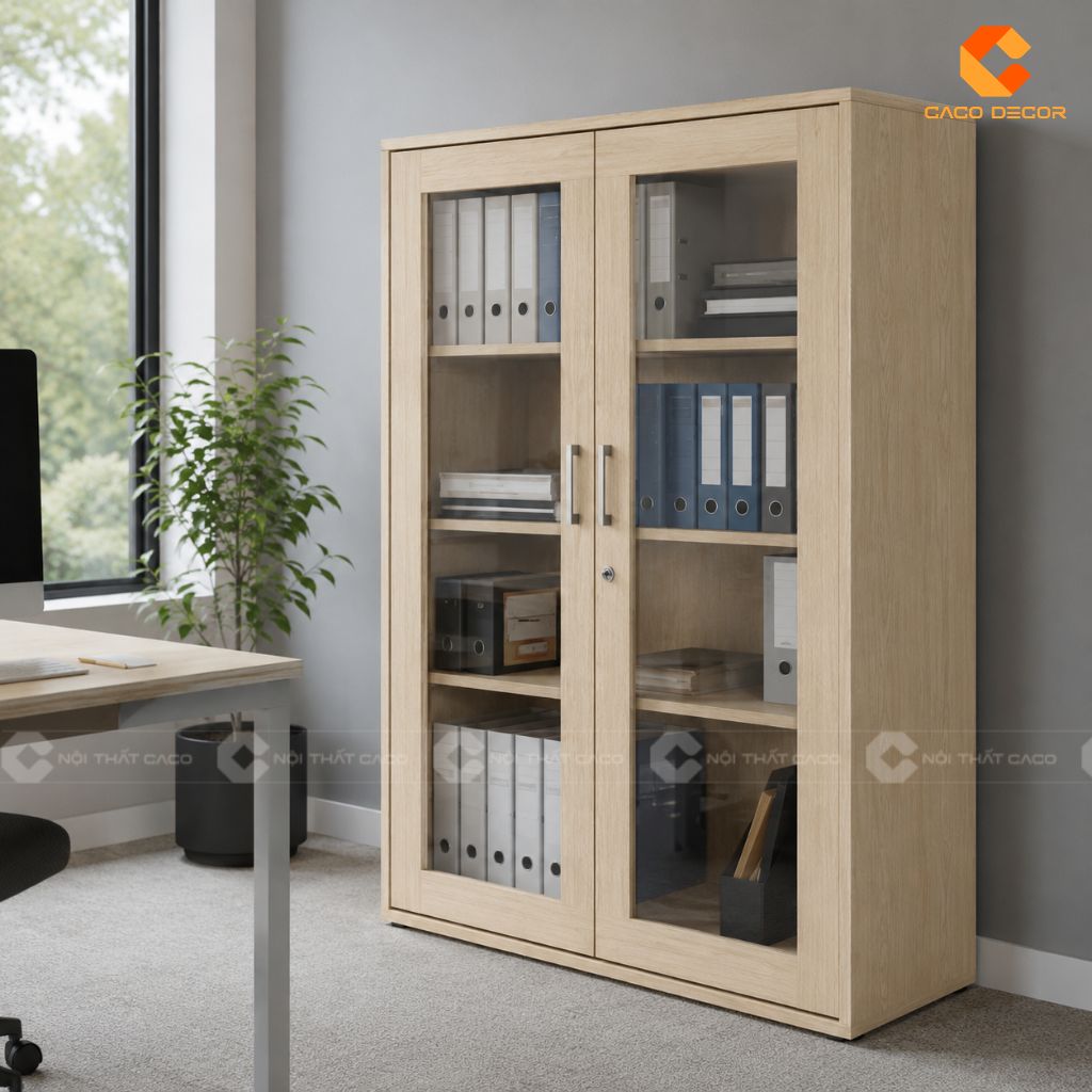 25 Mẫu Tủ Hồ Sơ Cánh Kính Đẹp Hiện Đại, Lưu Trữ Khoa Học 8
