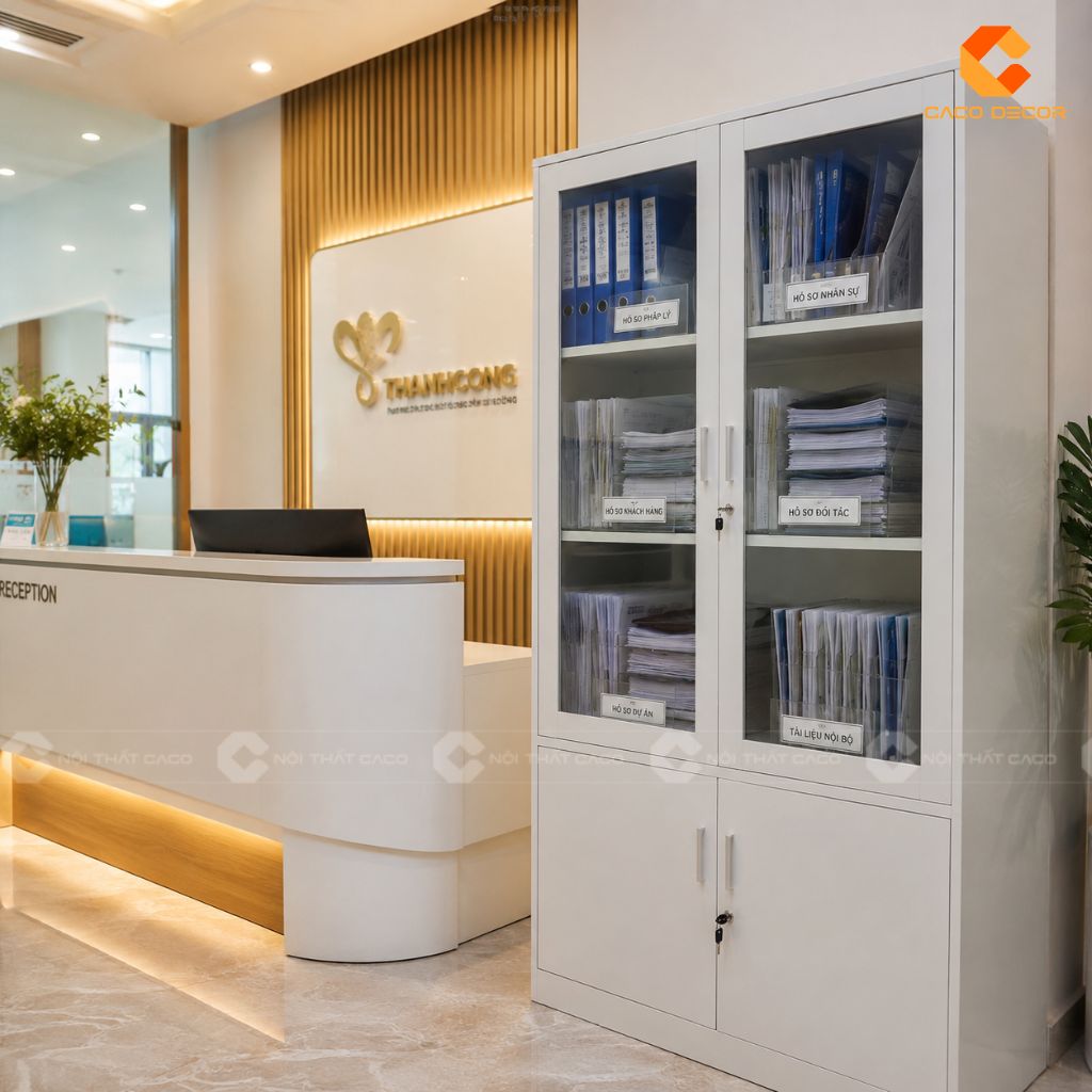 25 Mẫu Tủ Hồ Sơ Cánh Kính Đẹp Hiện Đại, Lưu Trữ Khoa Học 16