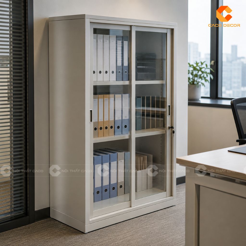 25 Mẫu Tủ Hồ Sơ Cánh Kính Đẹp Hiện Đại, Lưu Trữ Khoa Học 13