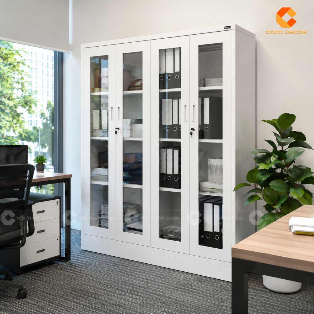 25 Mẫu Tủ Hồ Sơ Cánh Kính Đẹp Hiện Đại, Lưu Trữ Khoa Học 10