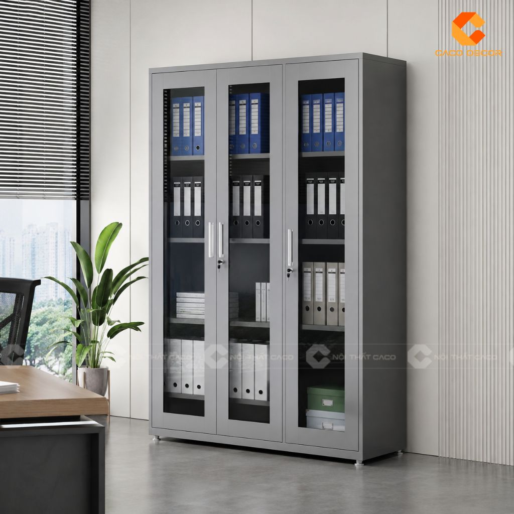 25 Mẫu Tủ Hồ Sơ Cánh Kính Đẹp Hiện Đại, Lưu Trữ Khoa Học 7