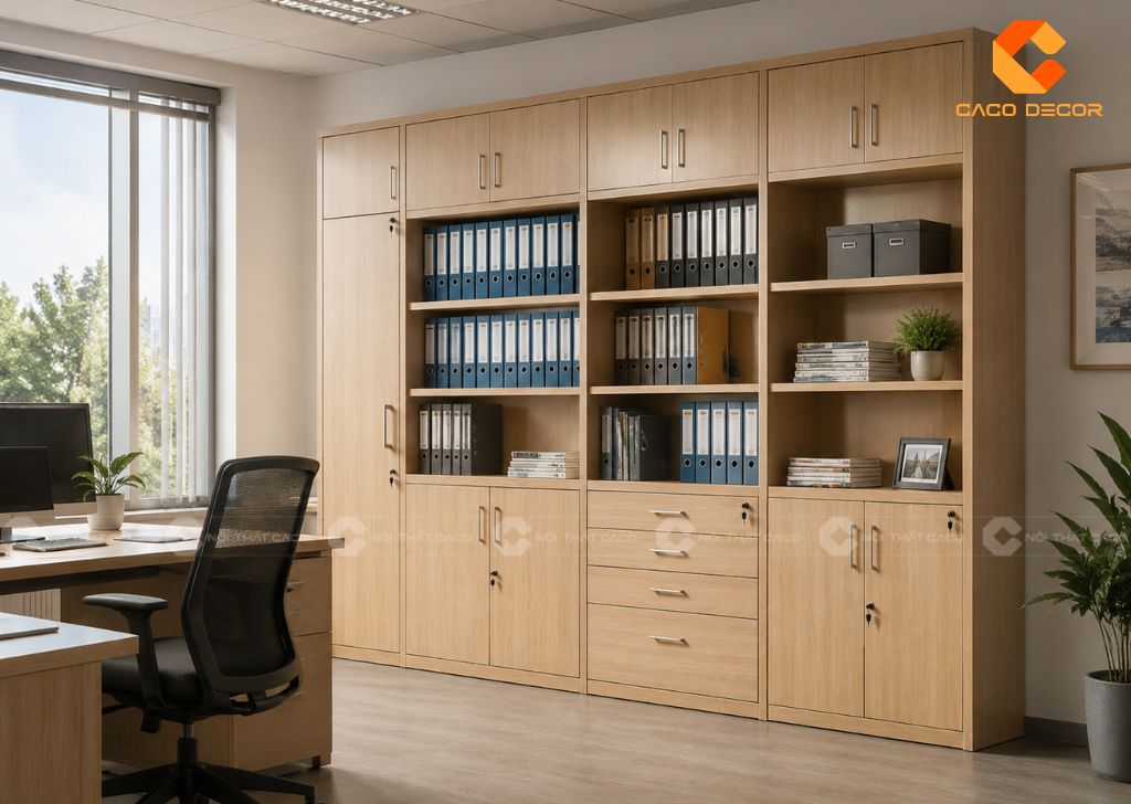 25+ Mẫu Tủ Đựng Hồ Sơ Nhiều Ngăn Đẹp Tiện Dụng, Giá Xưởng 11