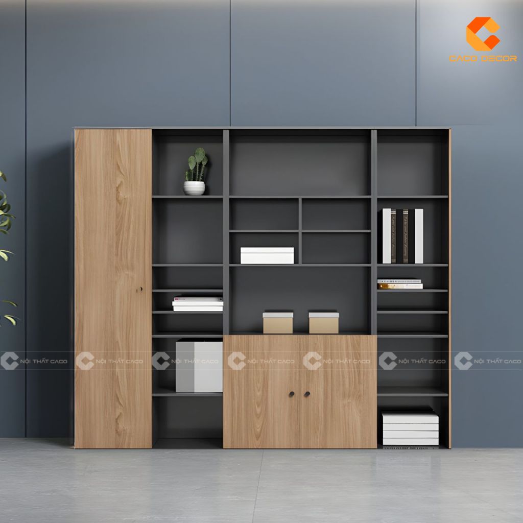 Tủ hồ sơ gỗ công nghiệp THS030 kệ mở lưu trữ