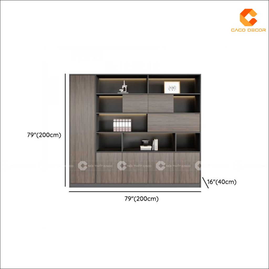 Tủ Hồ Sơ Gỗ Công Nghiệp THS031 Cao Cấp 2