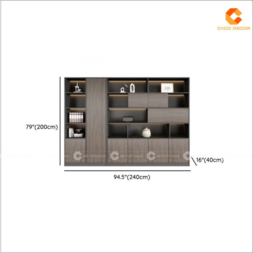 Tủ Hồ Sơ Gỗ Công Nghiệp THS031 Cao Cấp 3