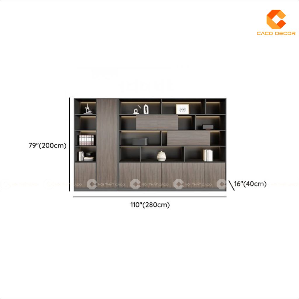 Tủ Hồ Sơ Gỗ Công Nghiệp THS031 Cao Cấp 4