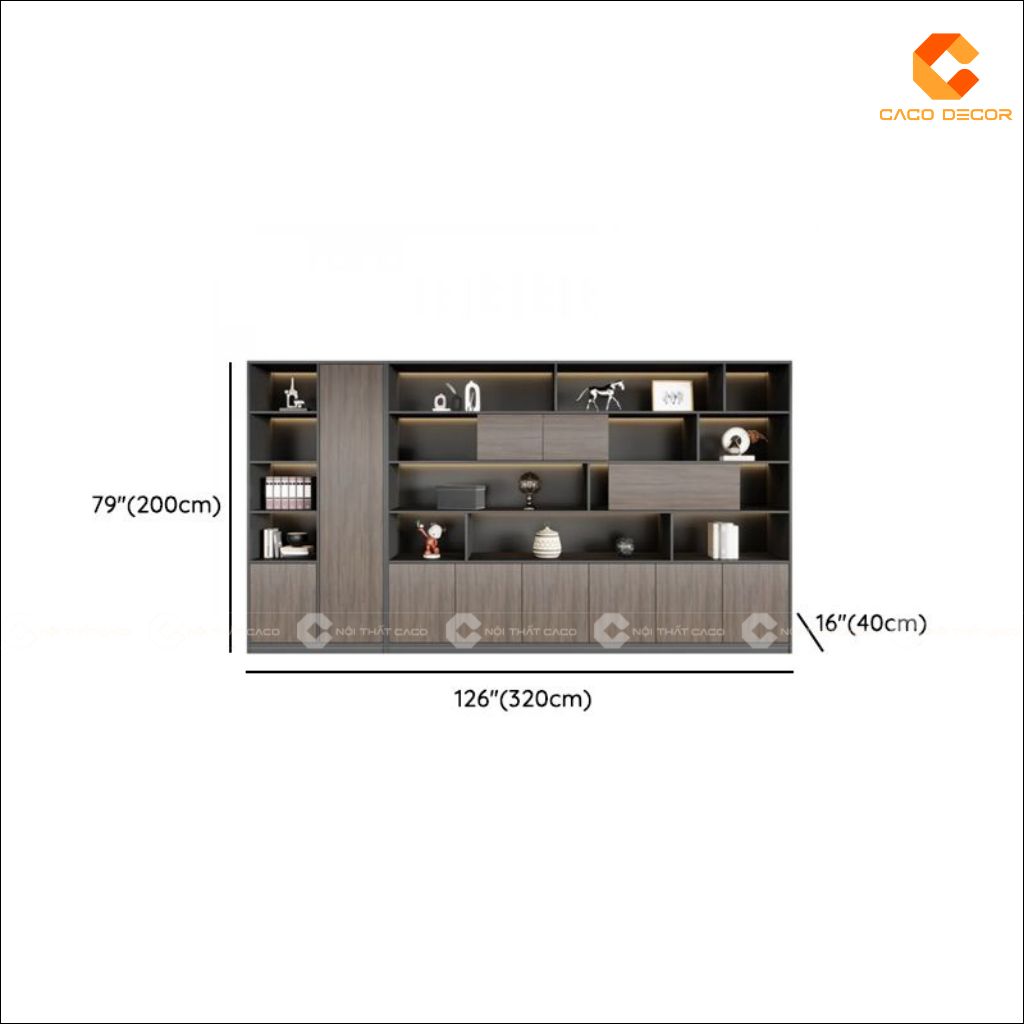 Tủ Hồ Sơ Gỗ Công Nghiệp THS031 Cao Cấp 5