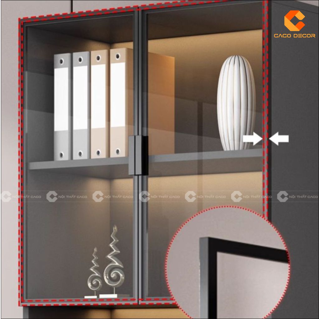 Tủ Hồ Sơ Gỗ Công Nghiệp THS035 Hiện Đại, Sang Trọng 2