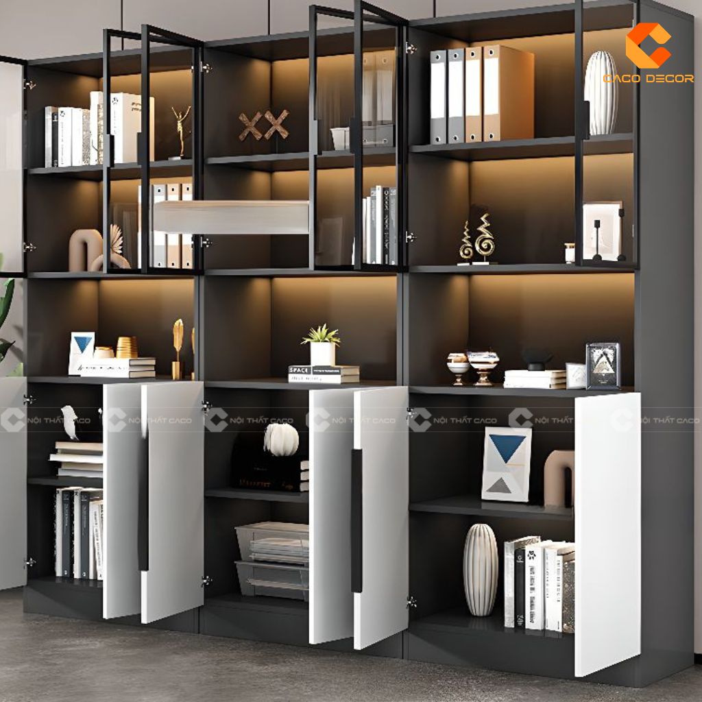Tủ Hồ Sơ Gỗ Công Nghiệp THS035 Hiện Đại, Sang Trọng 3