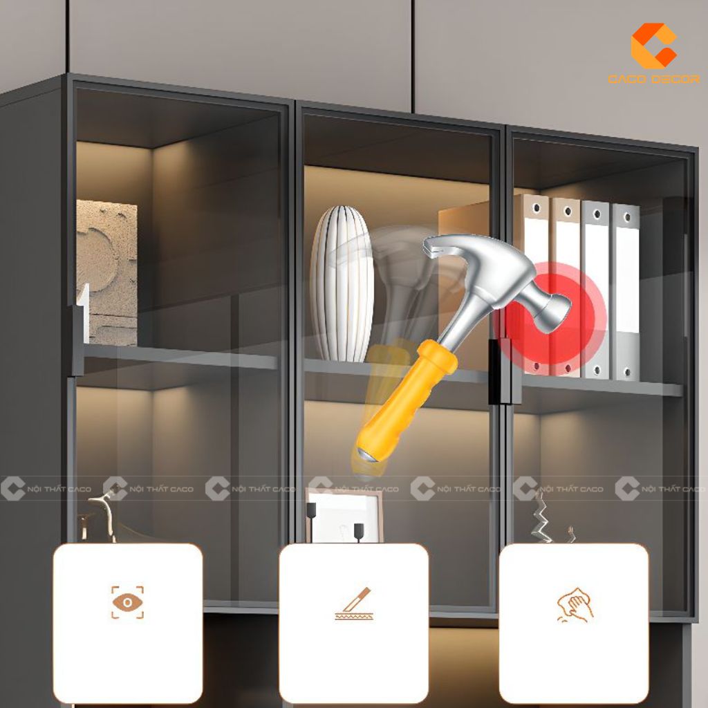 Tủ Hồ Sơ Gỗ Công Nghiệp THS035 Hiện Đại, Sang Trọng 4