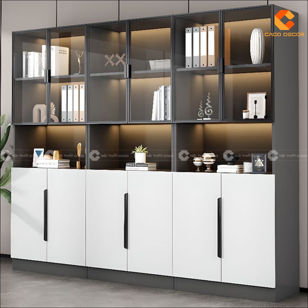Tủ Hồ Sơ Gỗ Công Nghiệp THS035 Hiện Đại, Sang Trọng 8