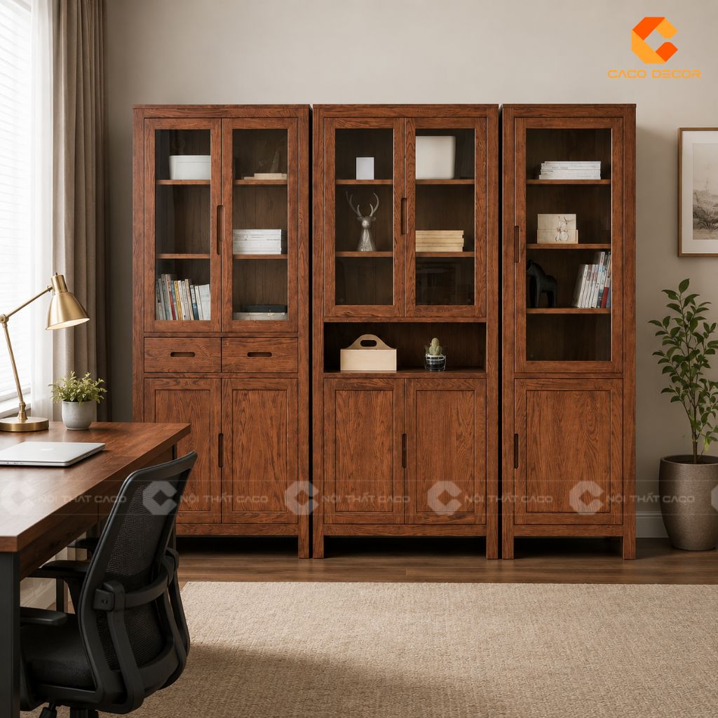 20+ Mẫu Tủ Hồ Sơ Gỗ Tự Nhiên Đẹp, Bền Cho Văn Phòng  7