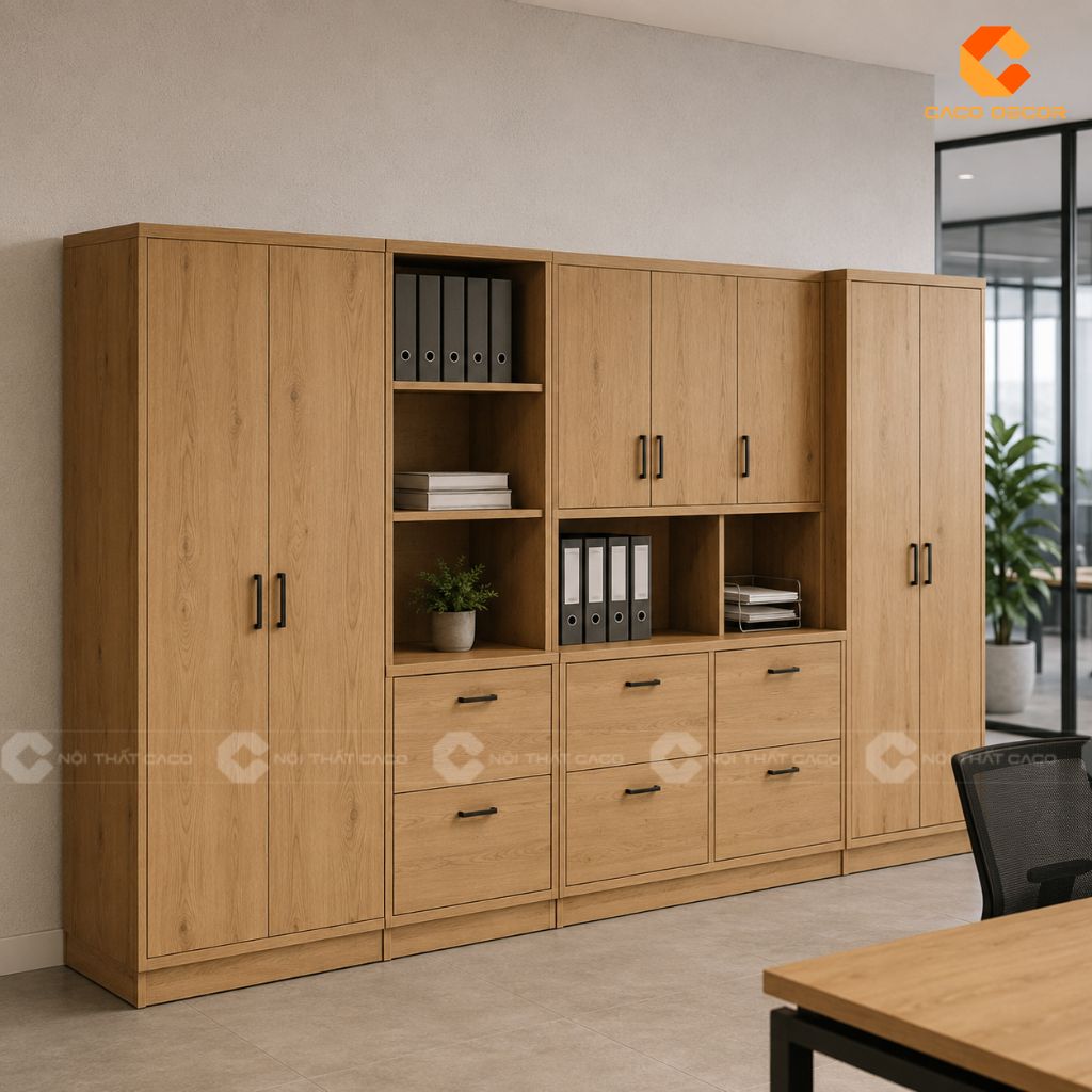 20+ Mẫu Tủ Hồ Sơ Gỗ Tự Nhiên Đẹp, Bền Cho Văn Phòng  13