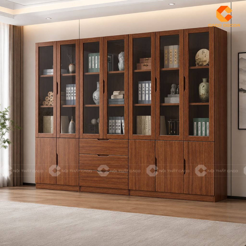 20+ Mẫu Tủ Hồ Sơ Gỗ Tự Nhiên Đẹp, Bền Cho Văn Phòng  22