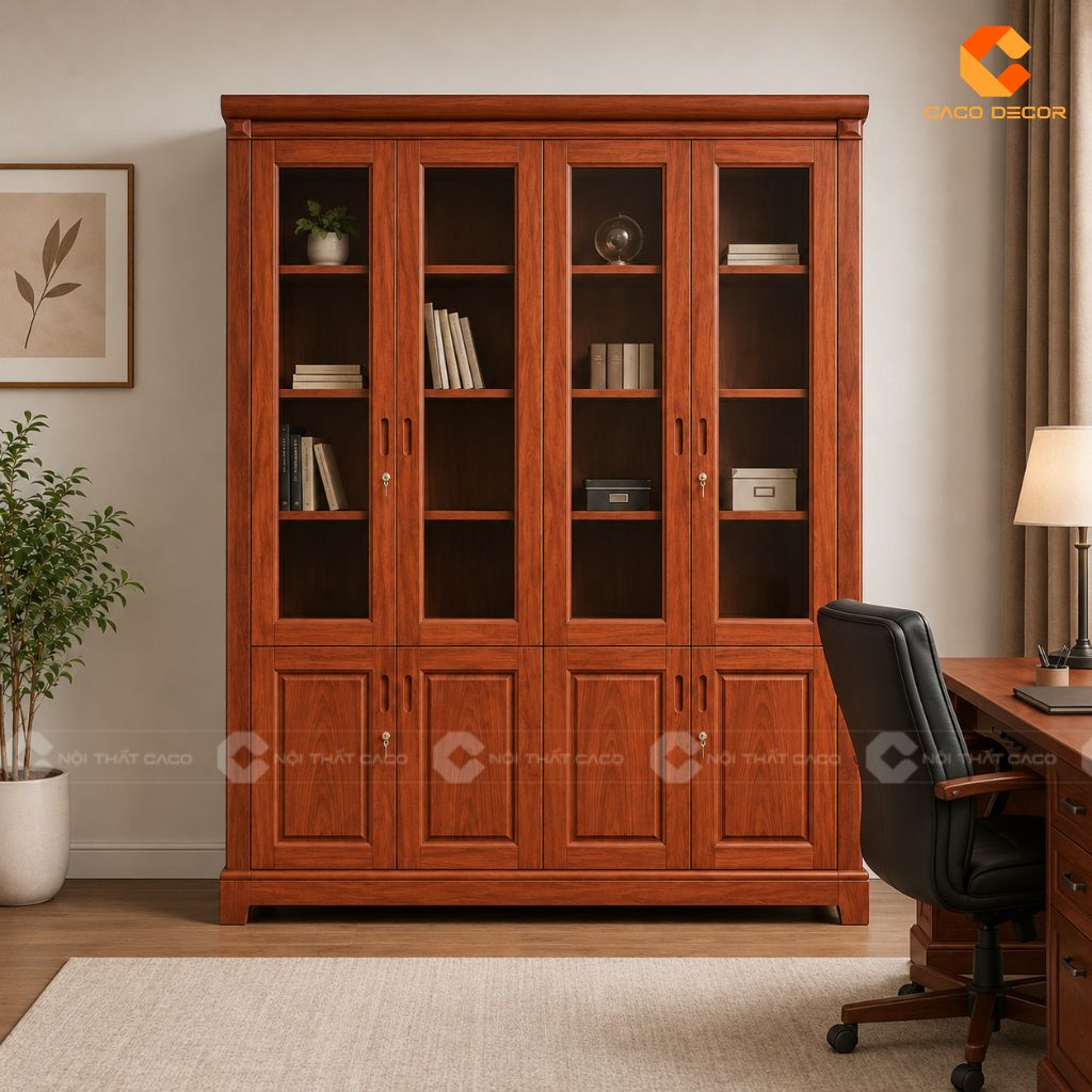 20+ Mẫu Tủ Hồ Sơ Gỗ Tự Nhiên Đẹp, Bền Cho Văn Phòng  14