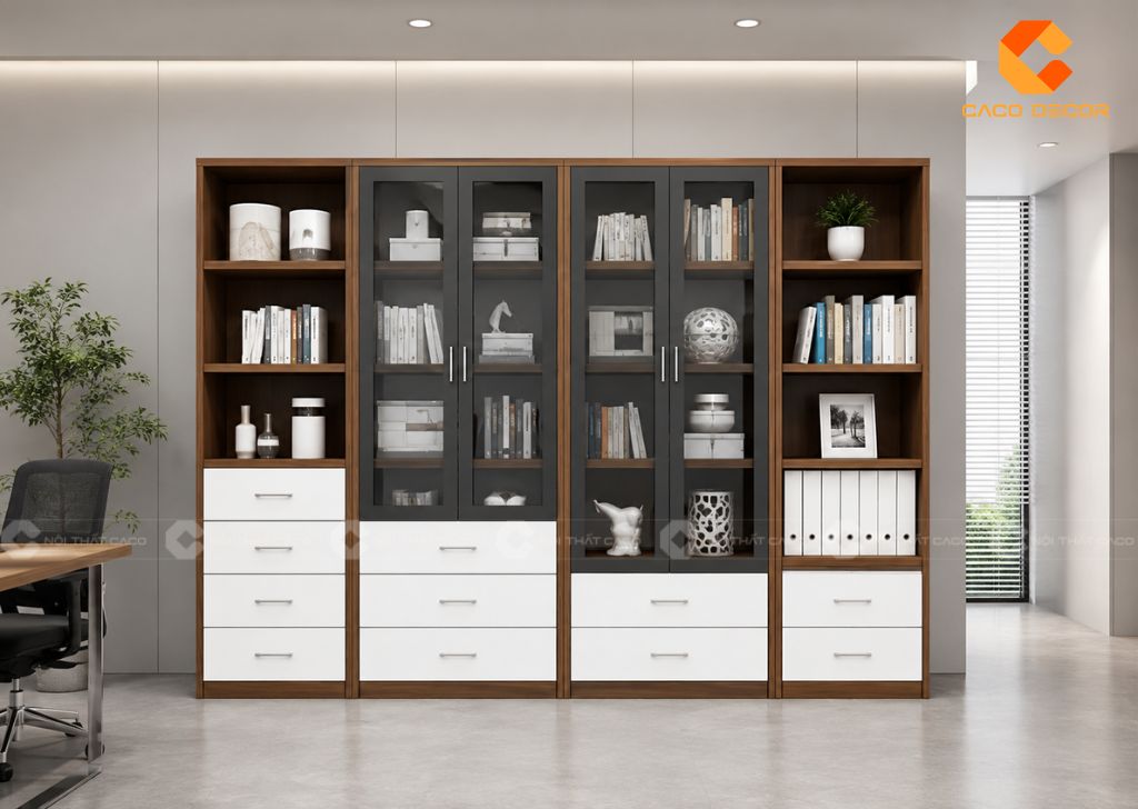 25+ Mẫu Tủ Đựng Hồ Sơ Nhiều Ngăn Đẹp Tiện Dụng, Giá Xưởng 23