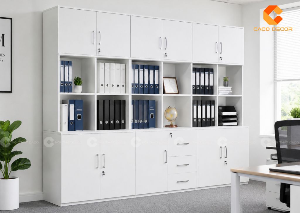 25+ Mẫu Tủ Đựng Hồ Sơ Nhiều Ngăn Đẹp Tiện Dụng, Giá Xưởng 12