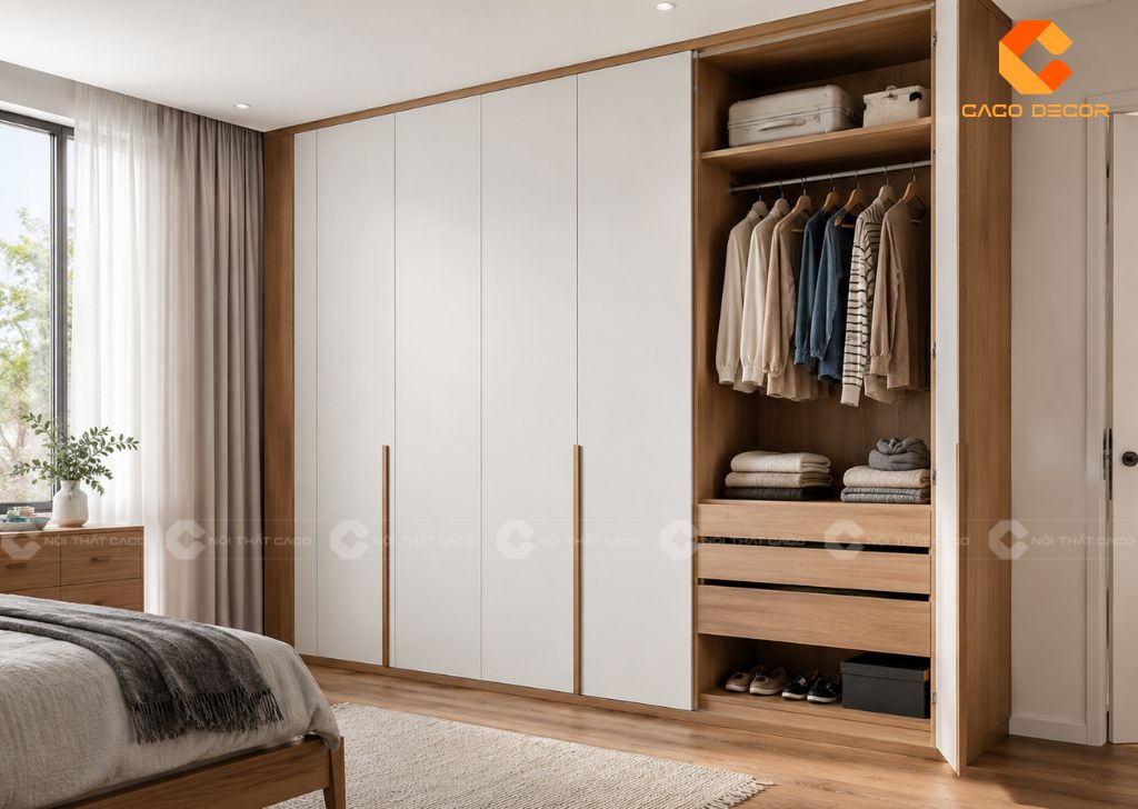 30+ Mẫu Tủ Quần Áo Kịch Trần Đẹp Cho Phòng Ngủ 15