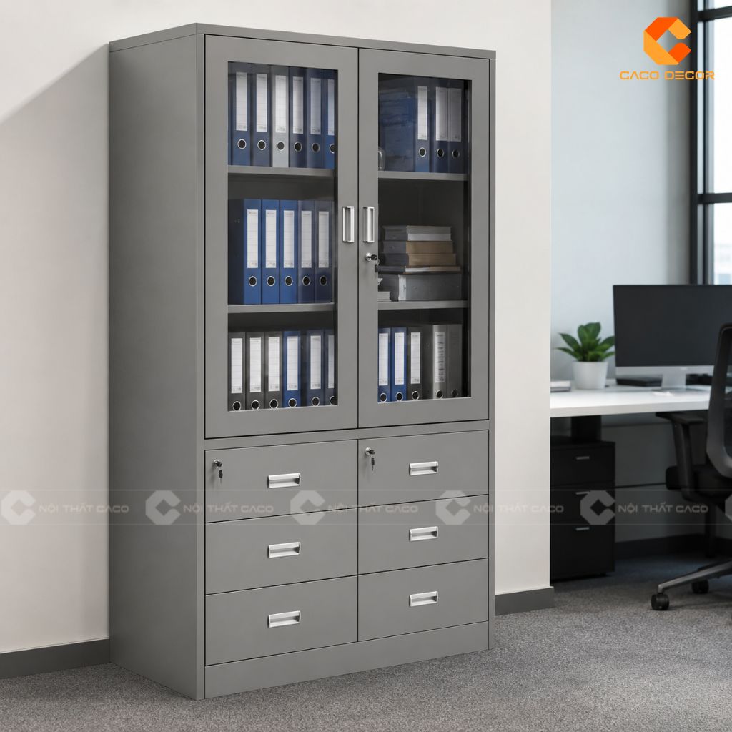25 Mẫu Tủ Hồ Sơ Cánh Kính Đẹp Hiện Đại, Lưu Trữ Khoa Học 18