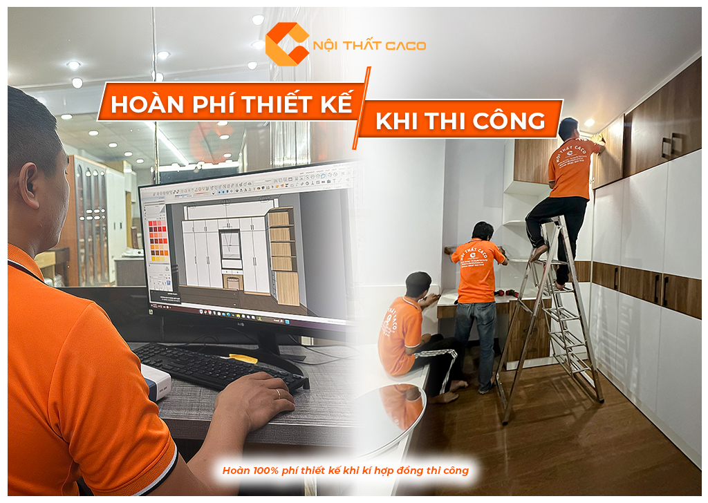 Nội Thất CaCo hỗ trợ thiết kế bản vẽ 2D/3D miễn phí