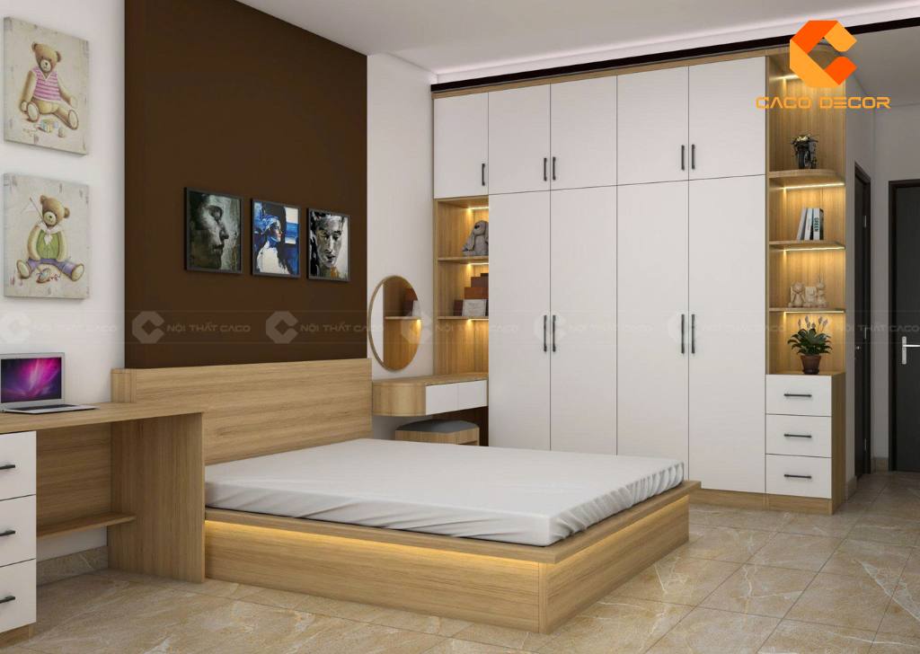 Combo phòng ngủ CBPN158 phù hợp với căn hộ hiện đại