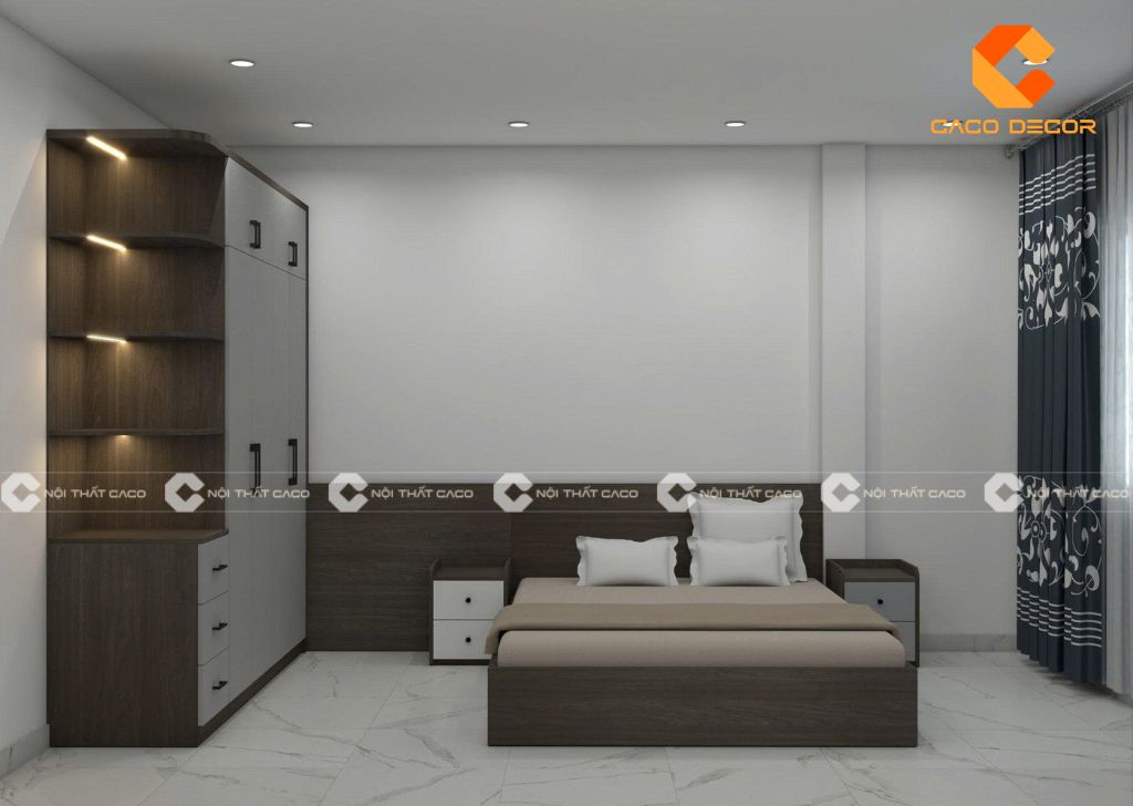 Combo phòng ngủ CBPN164 bố trí nhiều ngăn tủ