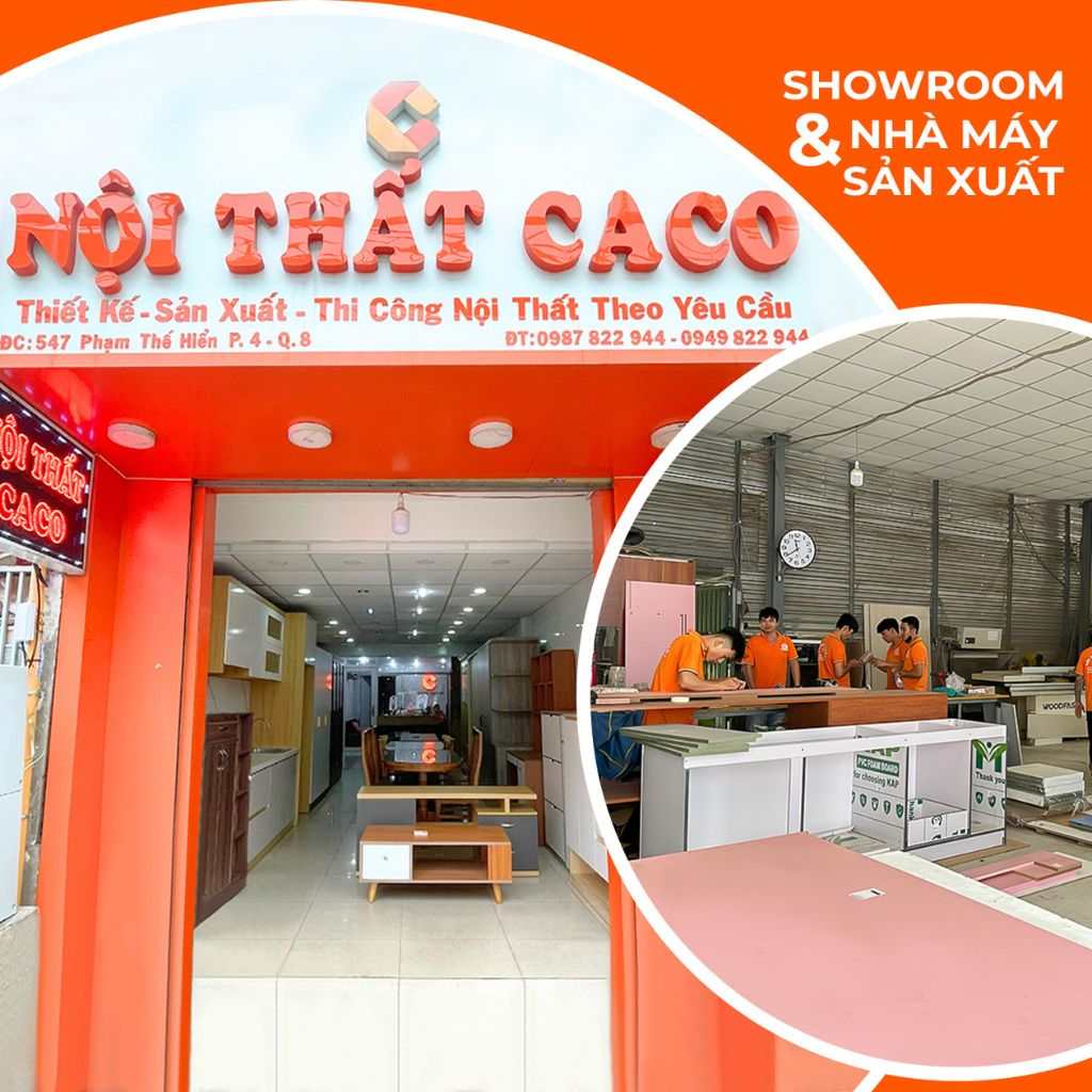 Showroom và xưởng sản xuất trực tiếp tủ quần áo phòng ngủ