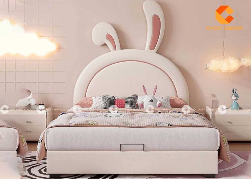 Giường ngủ trẻ em cao cấp làm bằng gỗ thông minh và hiện đại 10