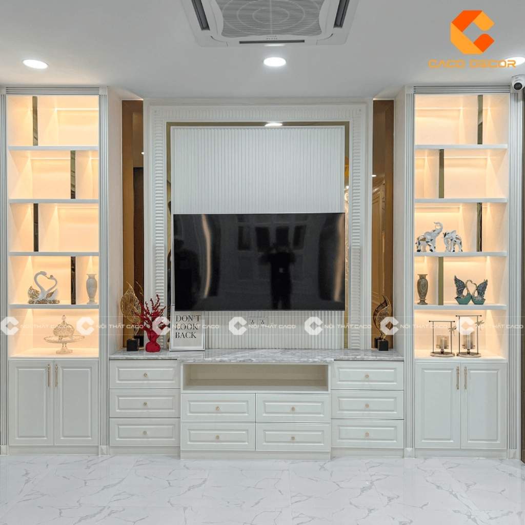 Tư Vấn Thiết Kế Kệ Tivi Kết Hợp Tủ Rượu Cho Phòng Khách 15