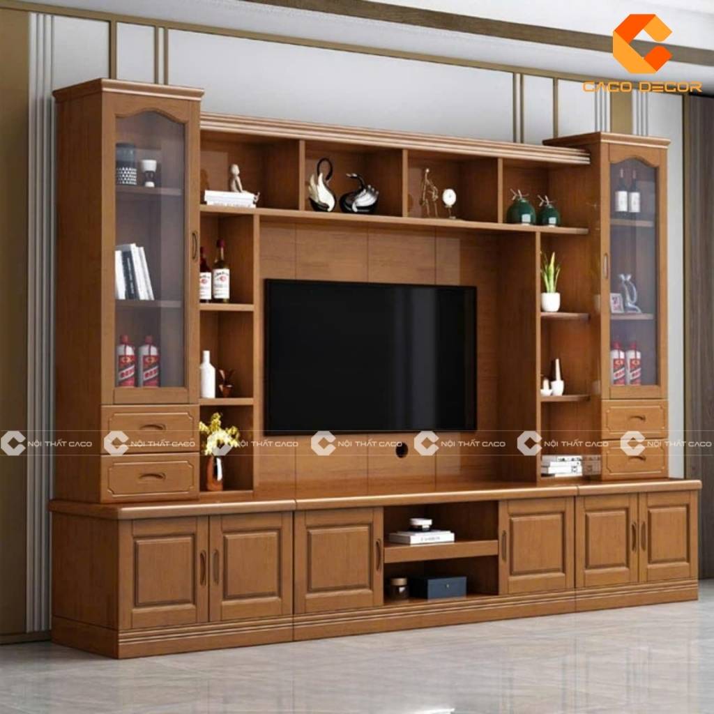 Tư Vấn Thiết Kế Kệ Tivi Kết Hợp Tủ Rượu Cho Phòng Khách 1
