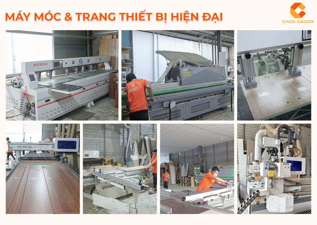 Máy móc và trang thiết bị của CaCo hiện đại, tiên tiến