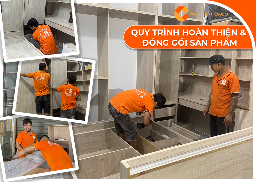CaCo chủ động trong quy trình hoàn thiện và đóng gói sản phẩm