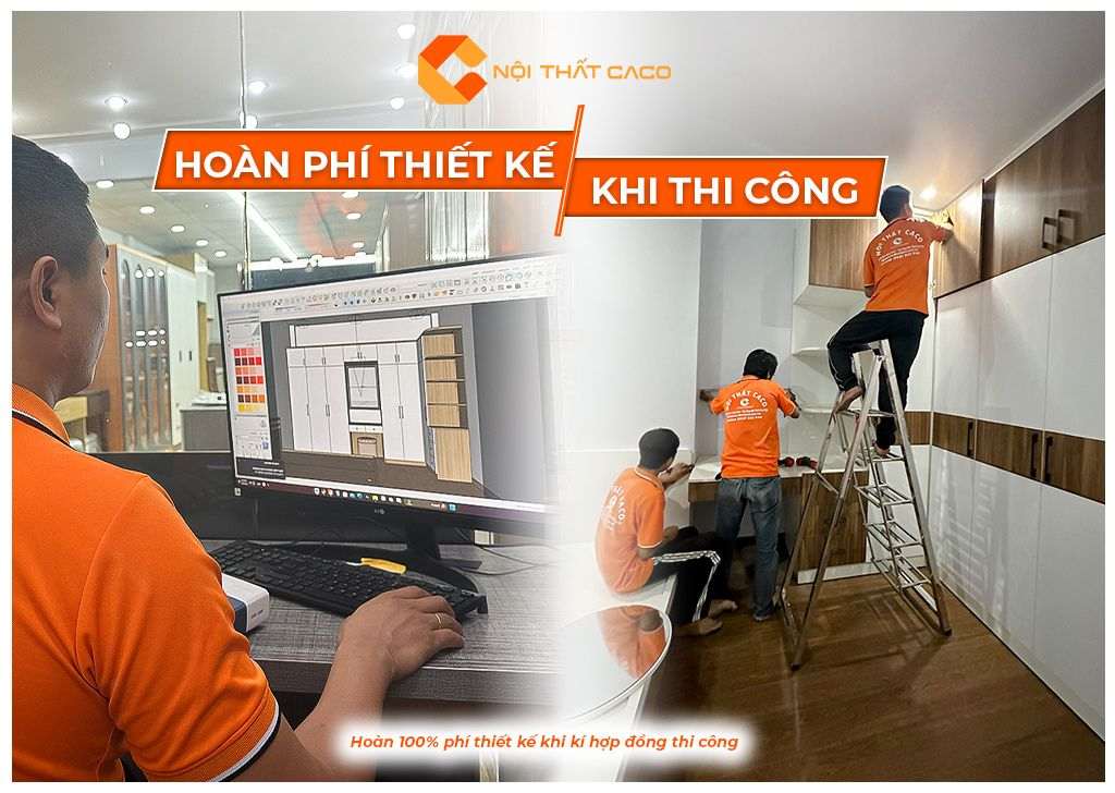 Nội Thất CaCo thi công thiết kế trọn gói tủ bếp đẹp