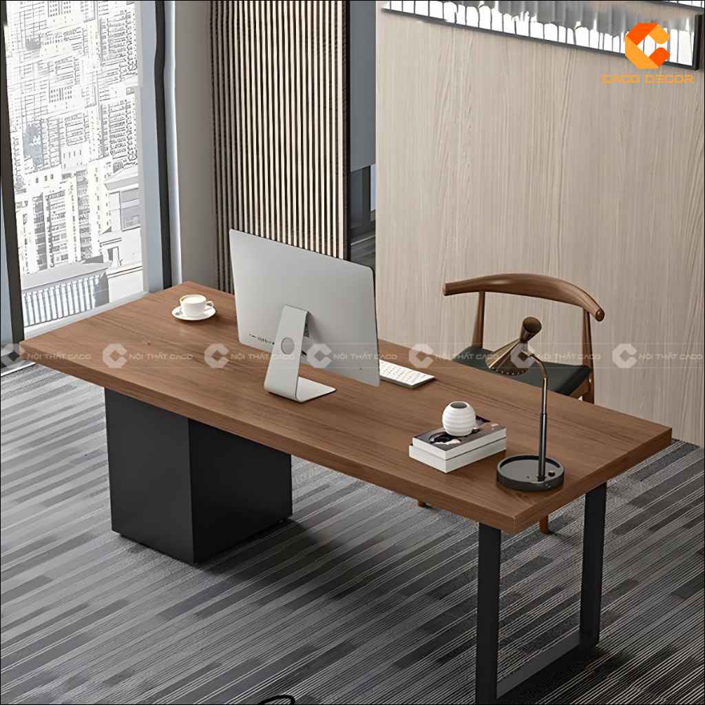 Bàn Giám Đốc Gỗ Tự Nhiên BGD051 Hiện Đại, Tinh Gọn 1