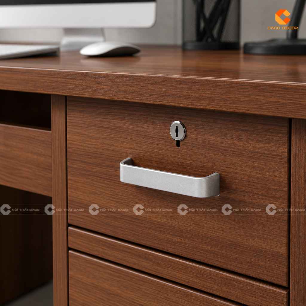 Hộc kéo có khóa giúp cất giấy tờ quan trọng