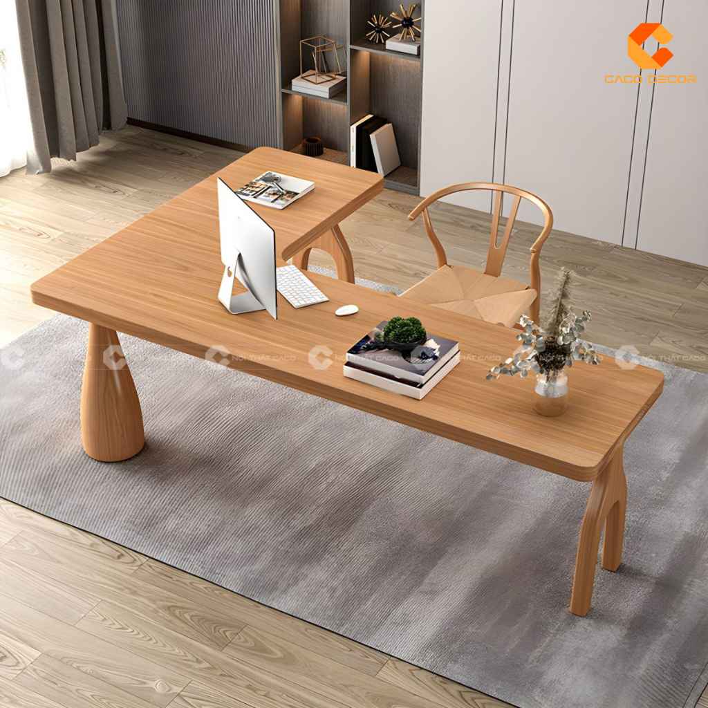 Bàn Giám Đốc Gỗ Tự Nhiên BGD050 Thiết Kế Sang Trọng 1