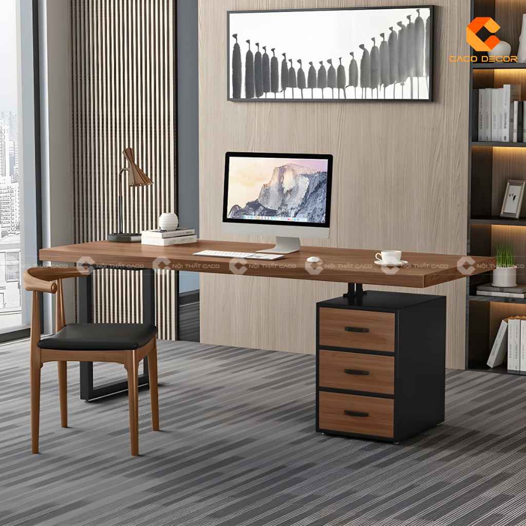 Bàn Giám Đốc Gỗ Tự Nhiên BGD051 Hiện Đại, Tinh Gọn 3