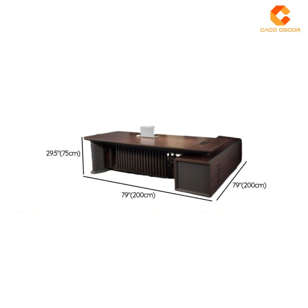 Bàn Làm Việc Giám Đốc Gỗ Tự Nhiên BGD054 Đẳng Cấp 5