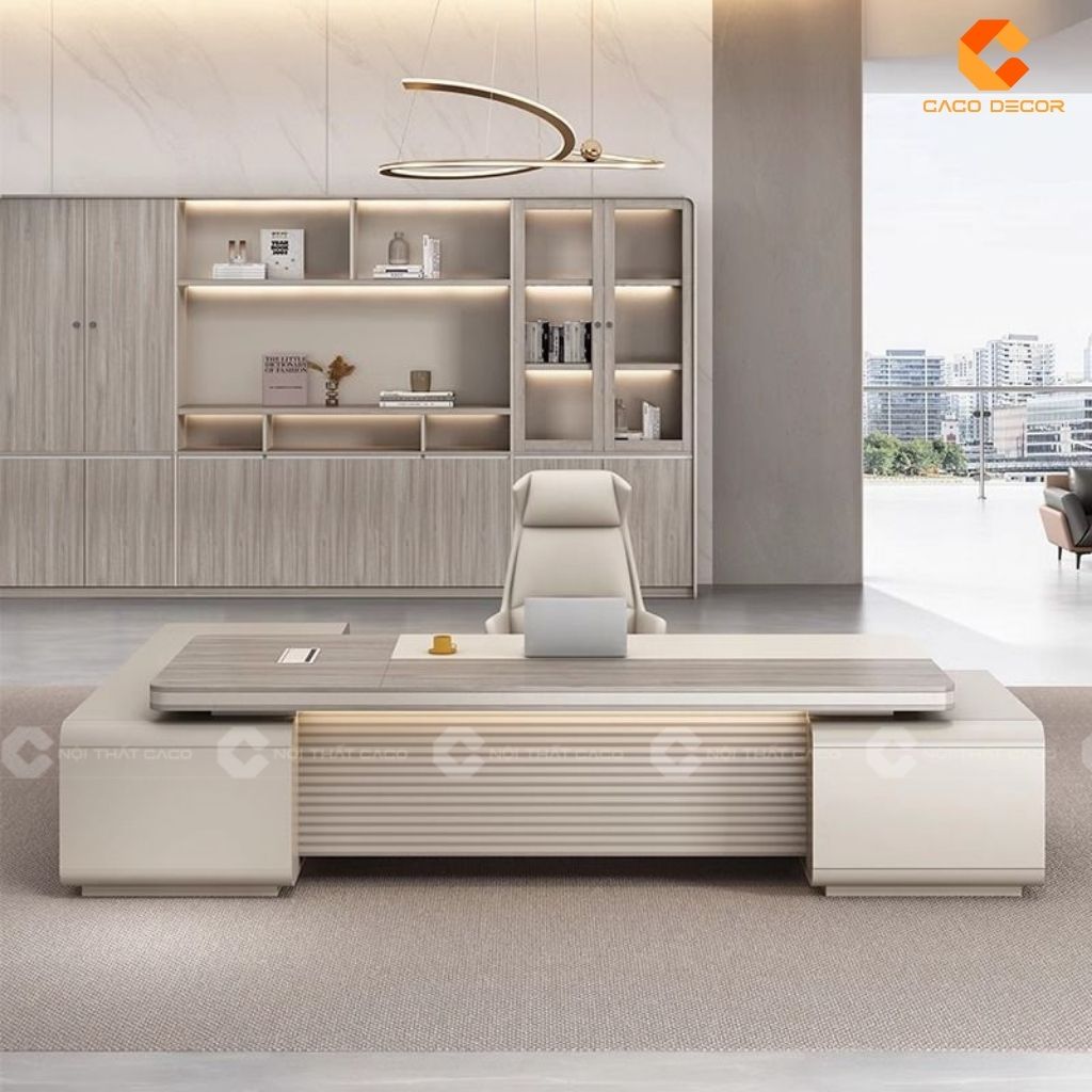 Bàn Làm Việc Giám Đốc Gỗ Tự Nhiên BGD055 Chất Lượng 1
