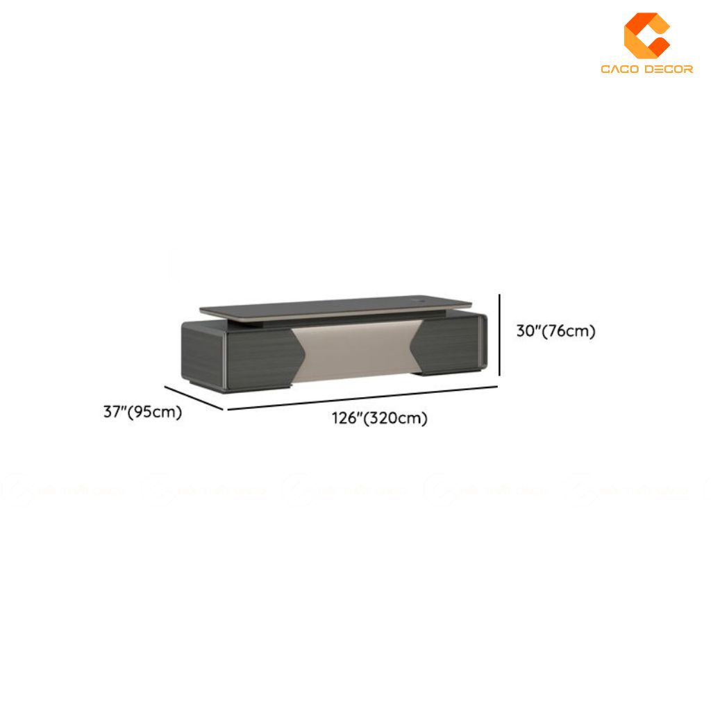 Bàn Giám Đốc Gỗ Tự Nhiên BGD057 Tích Hợp Tủ Phụ Hiện Đại 5