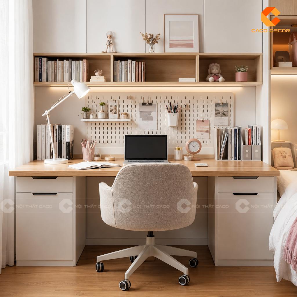 20+ Mẫu Bàn Học Cho Bé Gái Đẹp, Tiện Dụng Mùa Tựu Trường 12