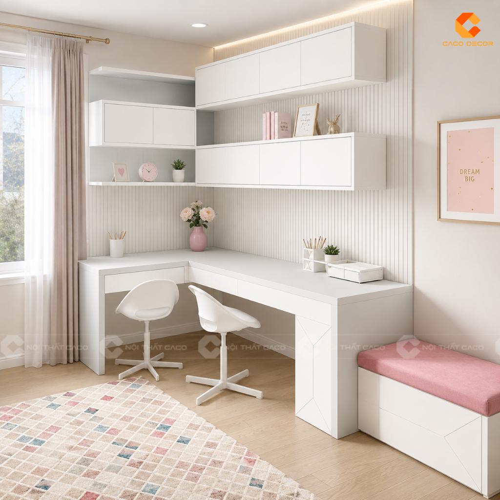 5 Lý Do Bàn Học Chữ L Được Nhiều Gia Đình Lựa Chọn Cho Bé 17