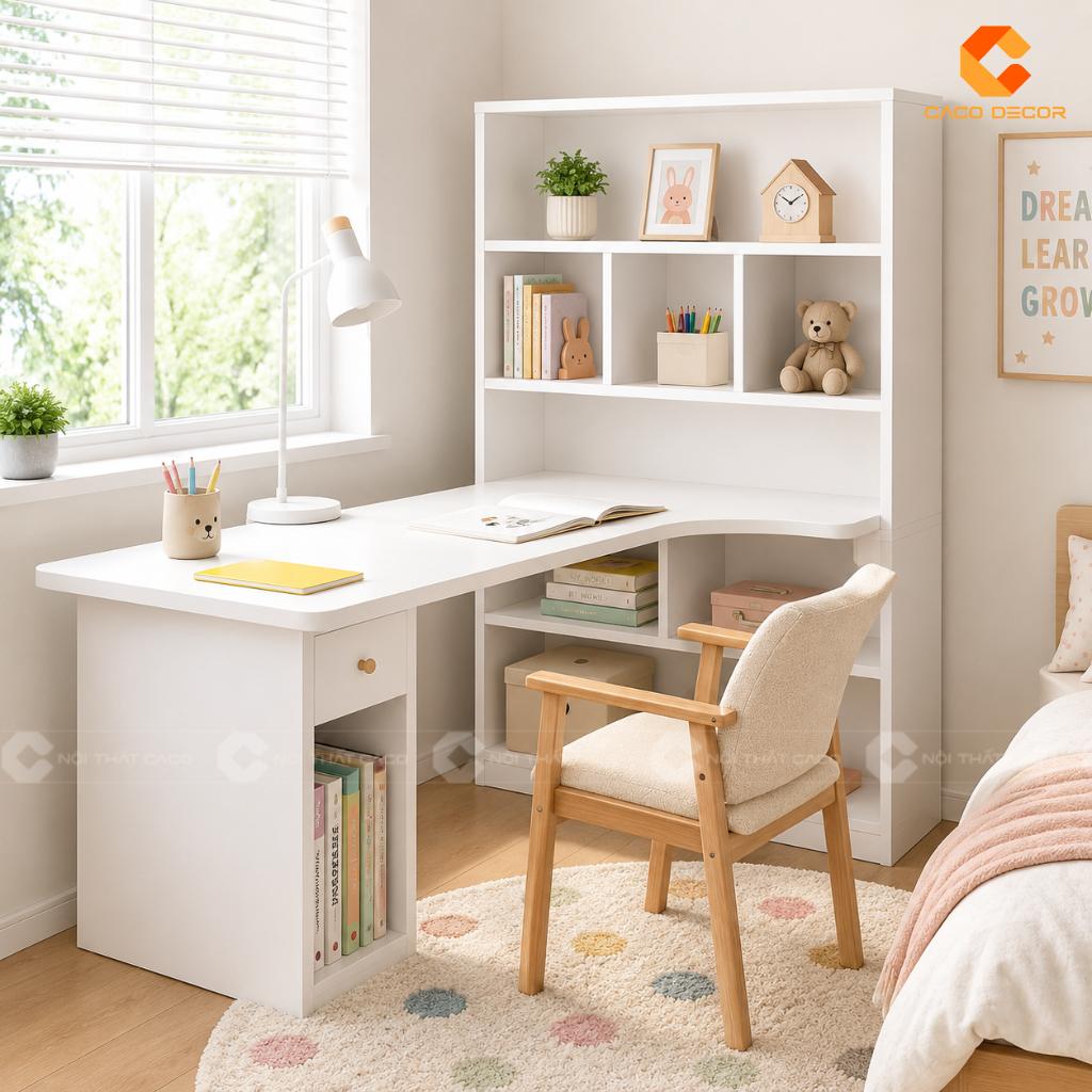 5 Lý Do Bàn Học Chữ L Được Nhiều Gia Đình Lựa Chọn Cho Bé 6