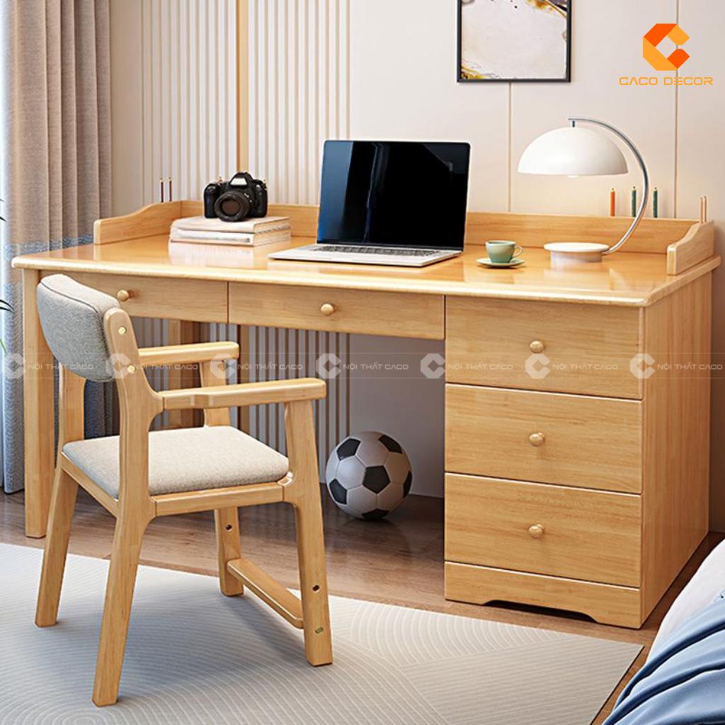 Bàn làm việc BLV047 phiên bản màu gỗ tự nhiên