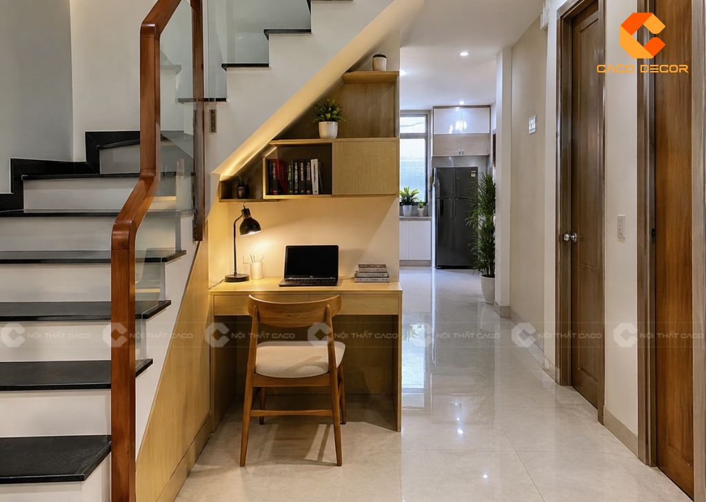 Có Nên Đặt Bàn Làm Việc Dưới Gầm Cầu Thang Tại Nhà? 14