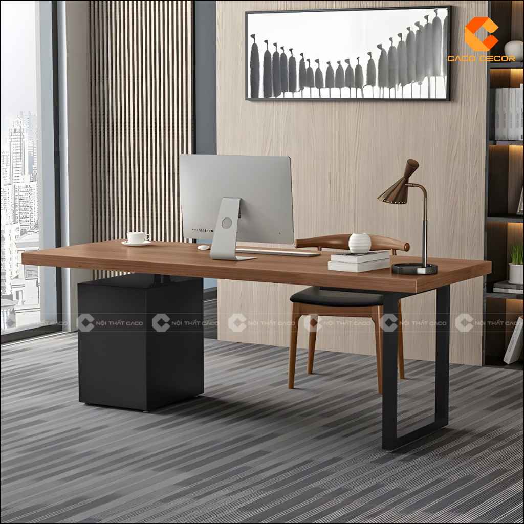 Bàn Giám Đốc Gỗ Tự Nhiên BGD051 Hiện Đại, Tinh Gọn 2