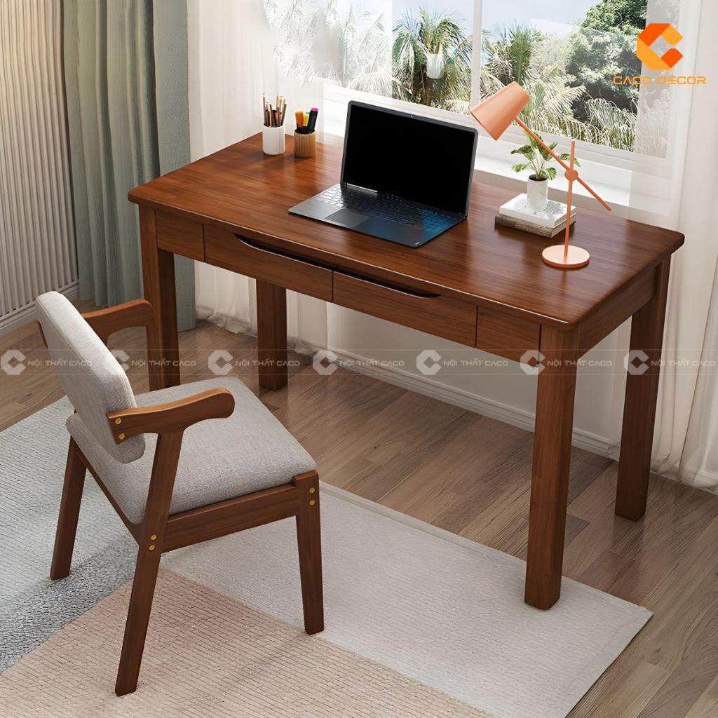 Bàn làm việc tại nhà BLV048 màu nâu trầm