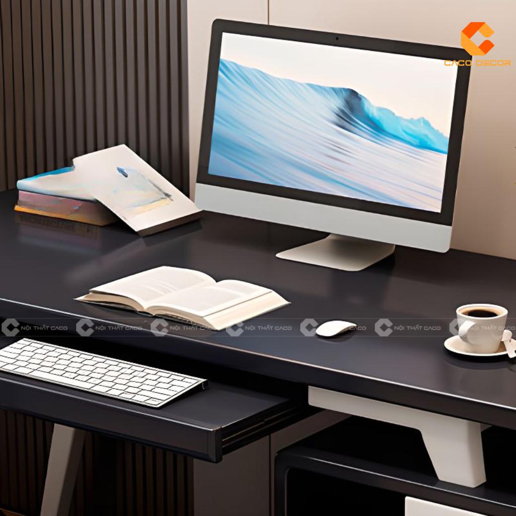 Bàn Làm Việc Tại Nhà Gỗ Tự Nhiên BLV059 Hiện Đại Đẹp 2